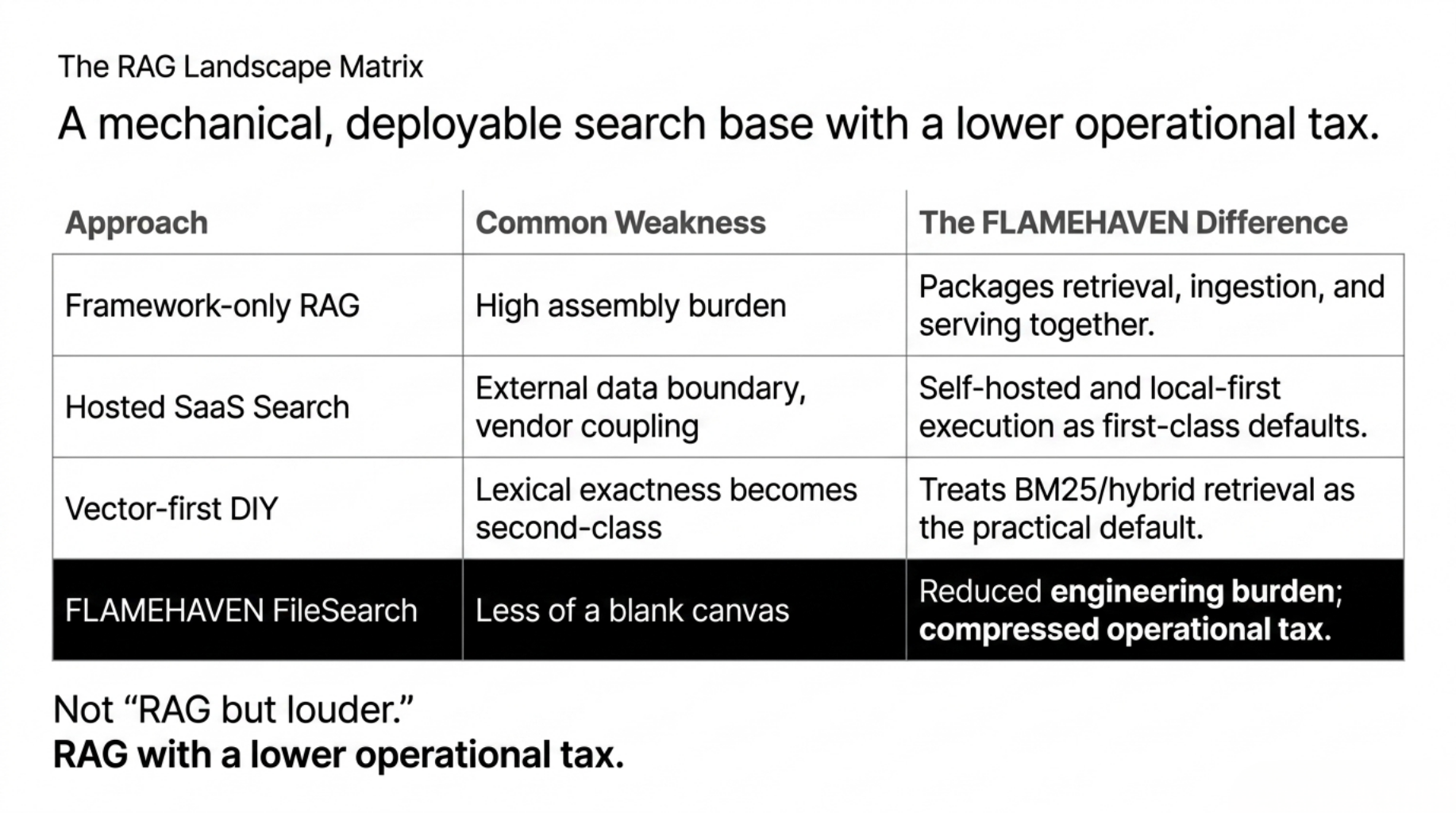 A comparison that is actually worth making