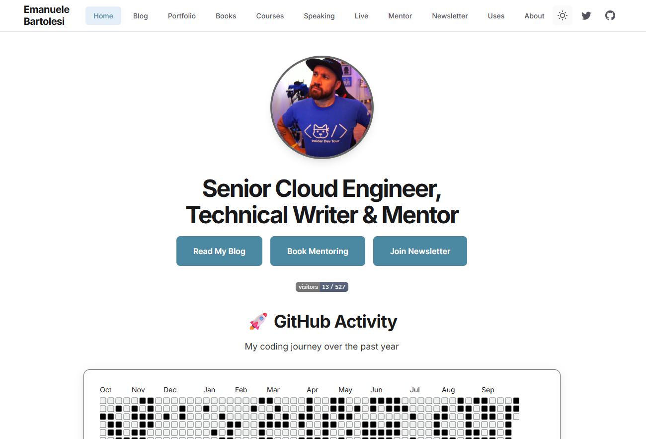 My new website