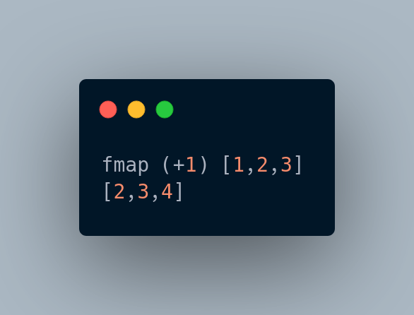 fmap in a list