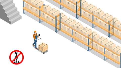 deskless worker with no internet