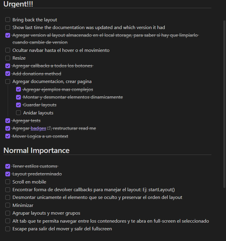 To do list on obsidian