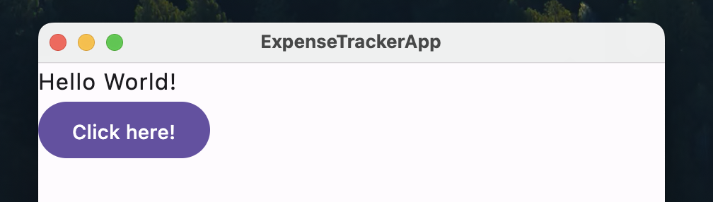 Hello world application