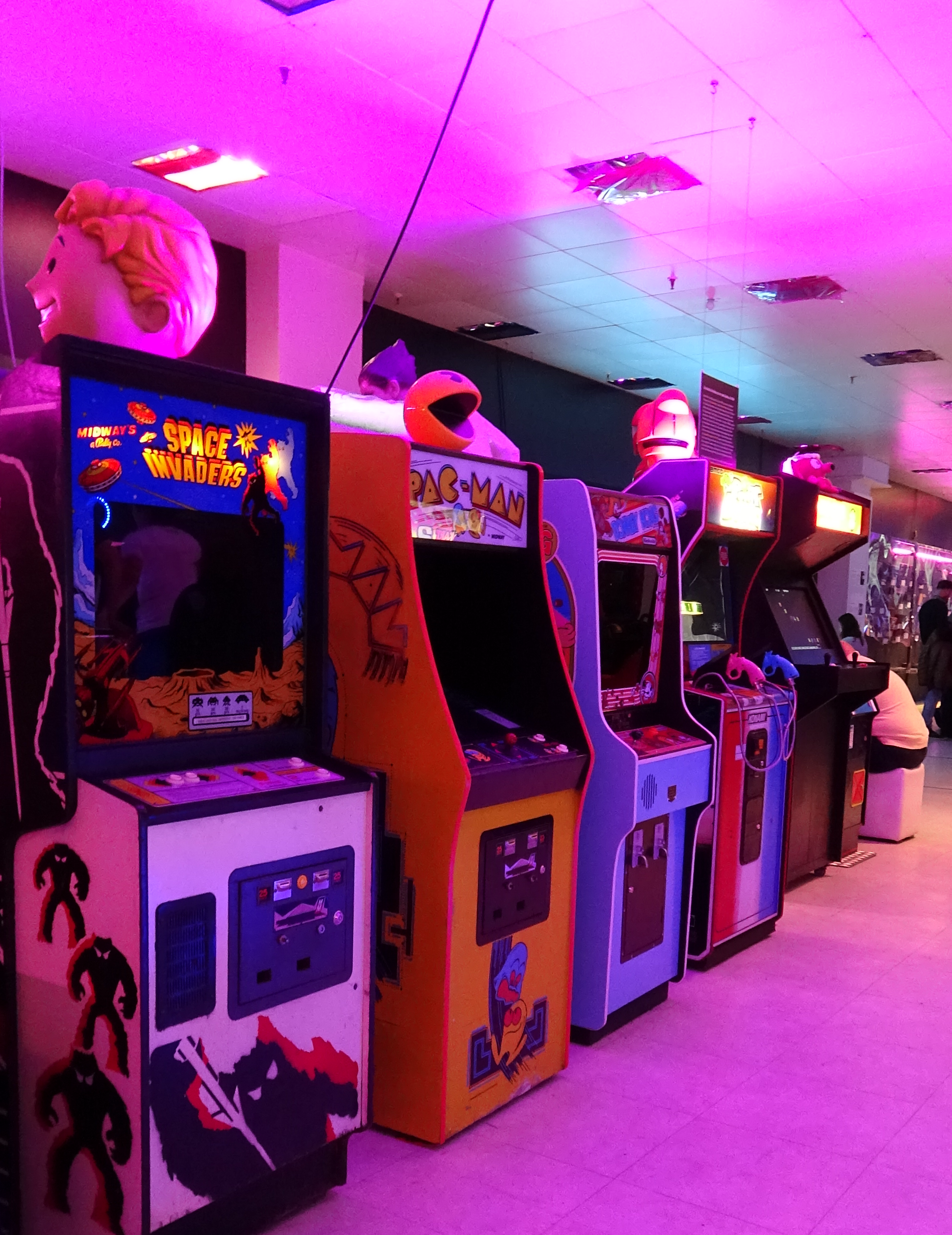 Pac-Man arcade cabinet at Hi-Score Gaming museum