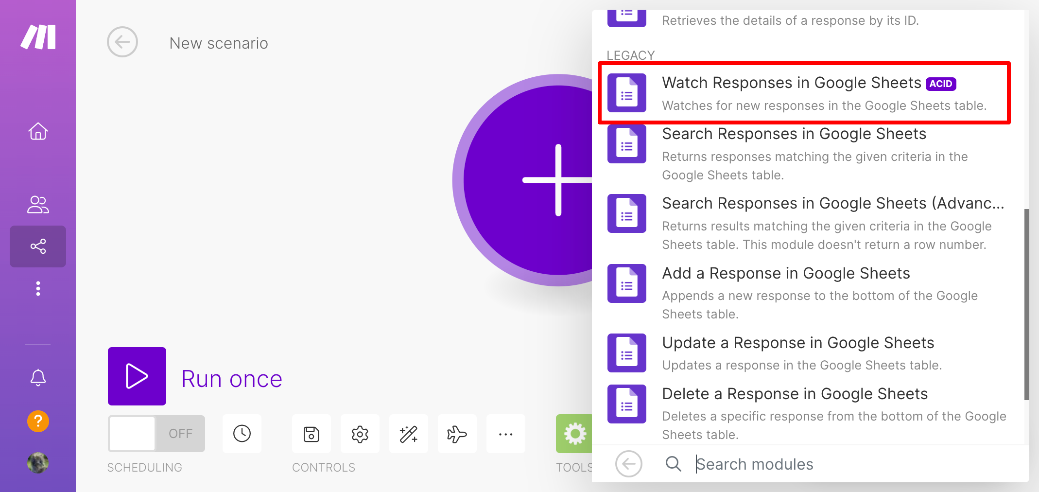  Watch Responses in Google Sheets