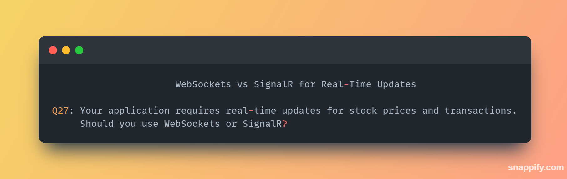 WebSockets