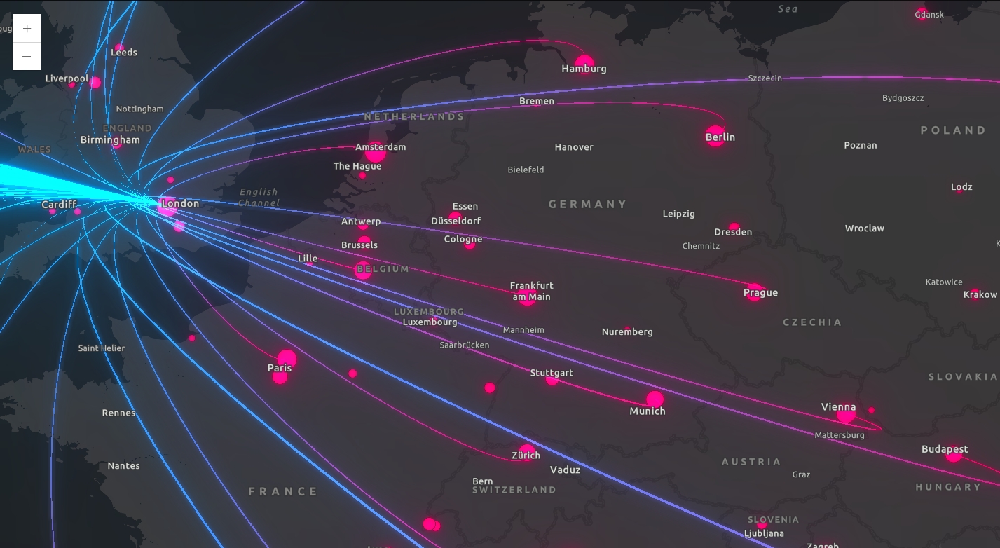 Deck.gl Layer Example Heatmap