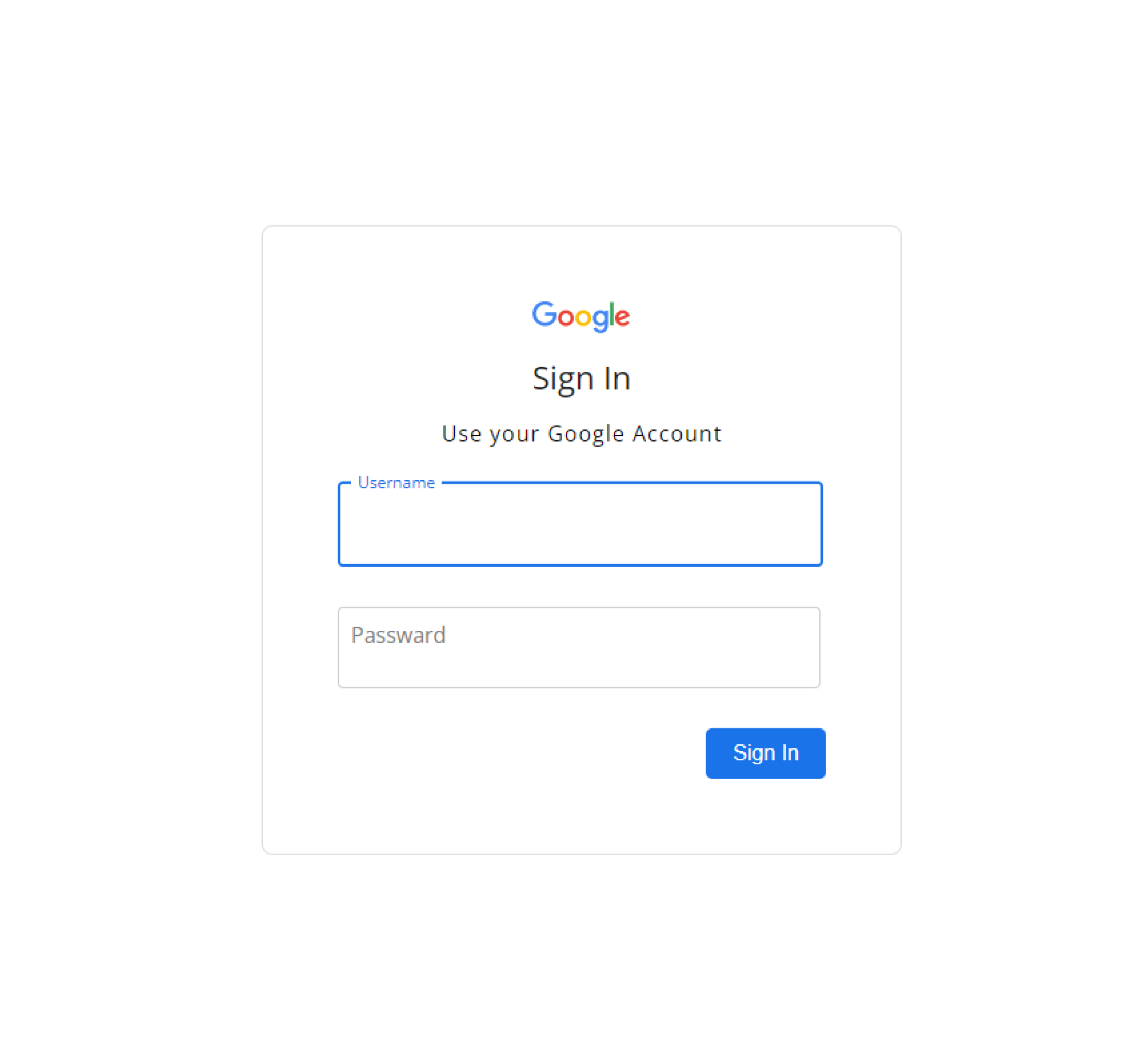 Google Form Google Form