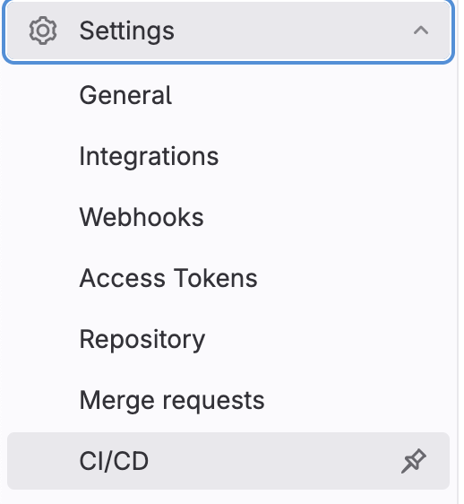 Navigate to CI/CD