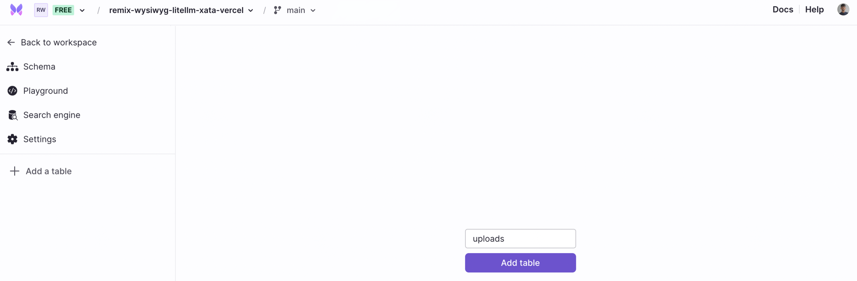 Create uploads table