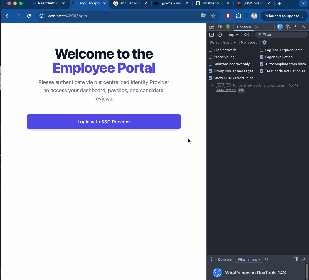 Authentication Expected Behaviour