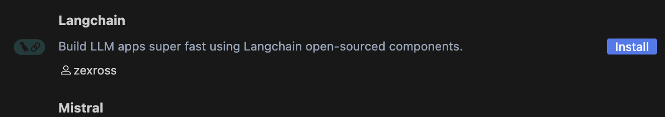 Fig. 3 — Install LangChain Agent