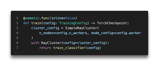 Using Ray within Sematic.