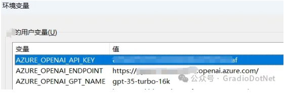 Environment variables
