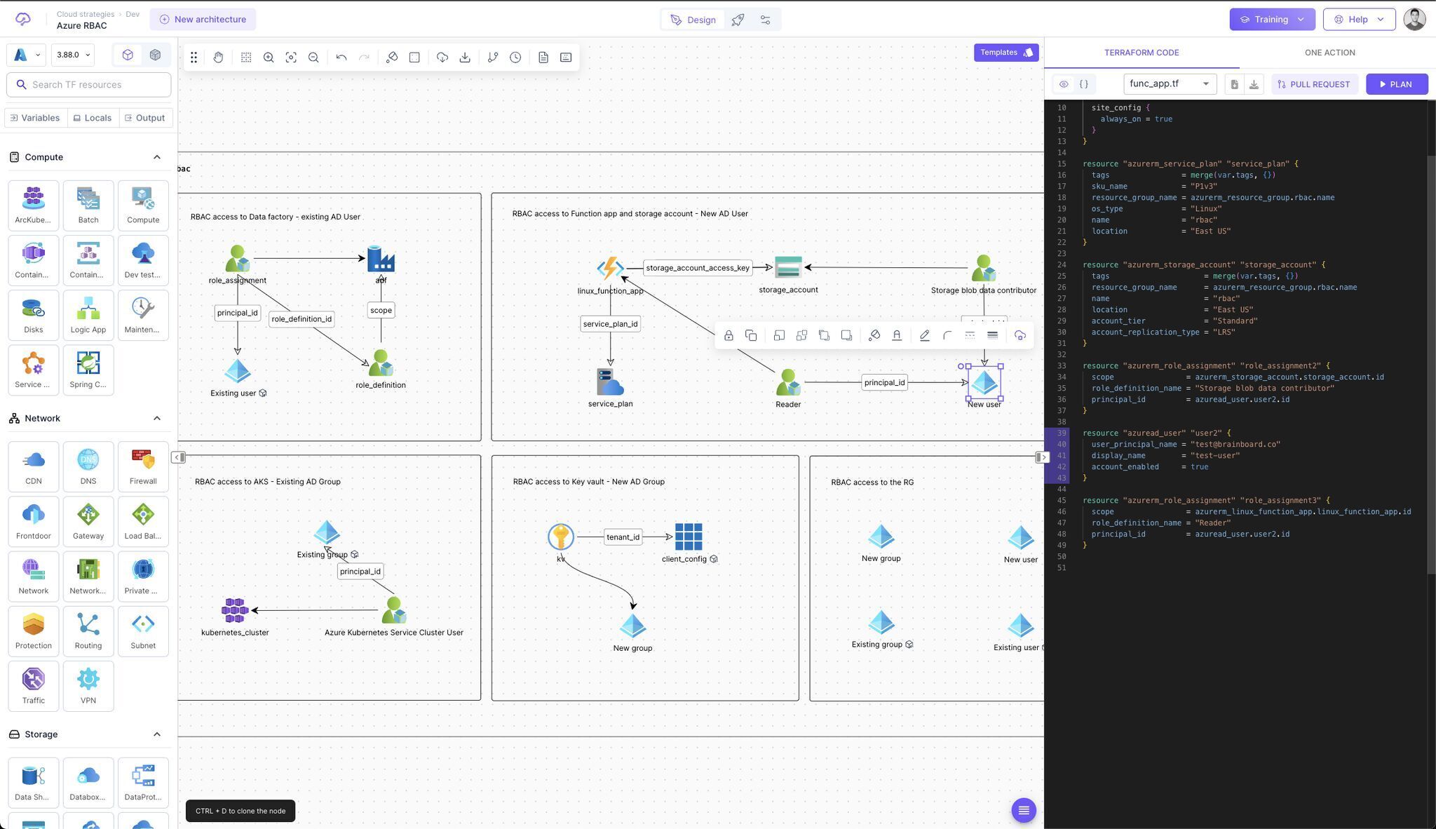 Visual Infrastructure Design
