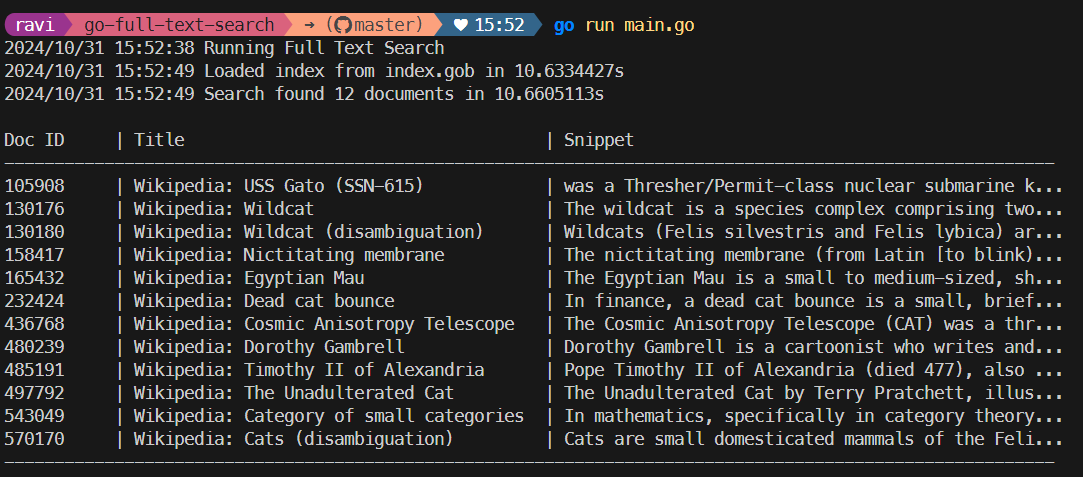 Search Text Matrix