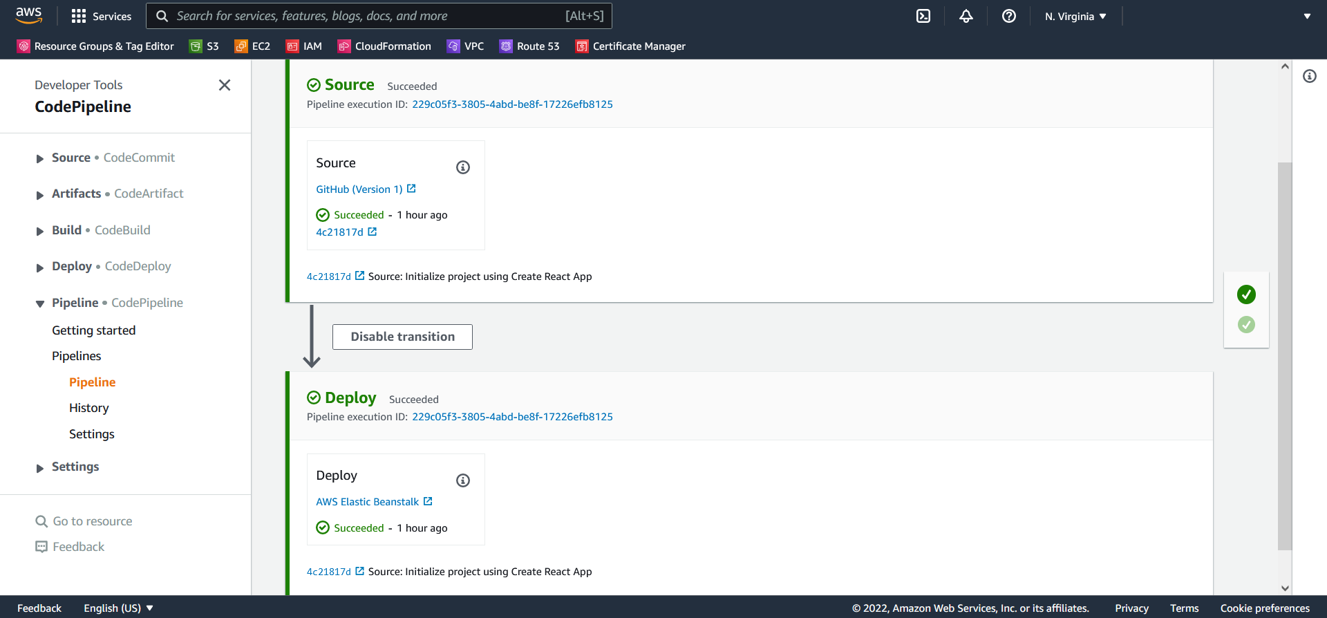 Pipeline Successfully Created