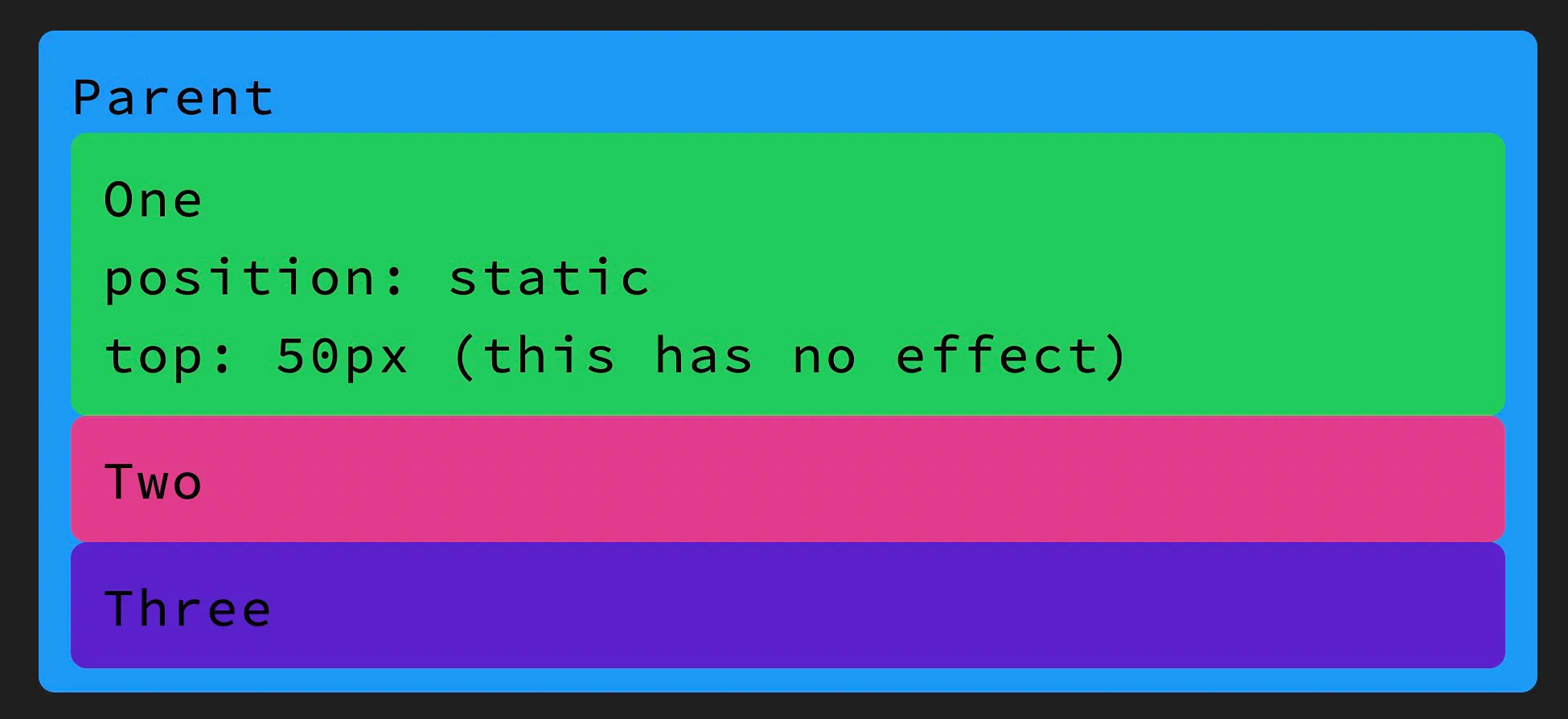 Position Static Demo