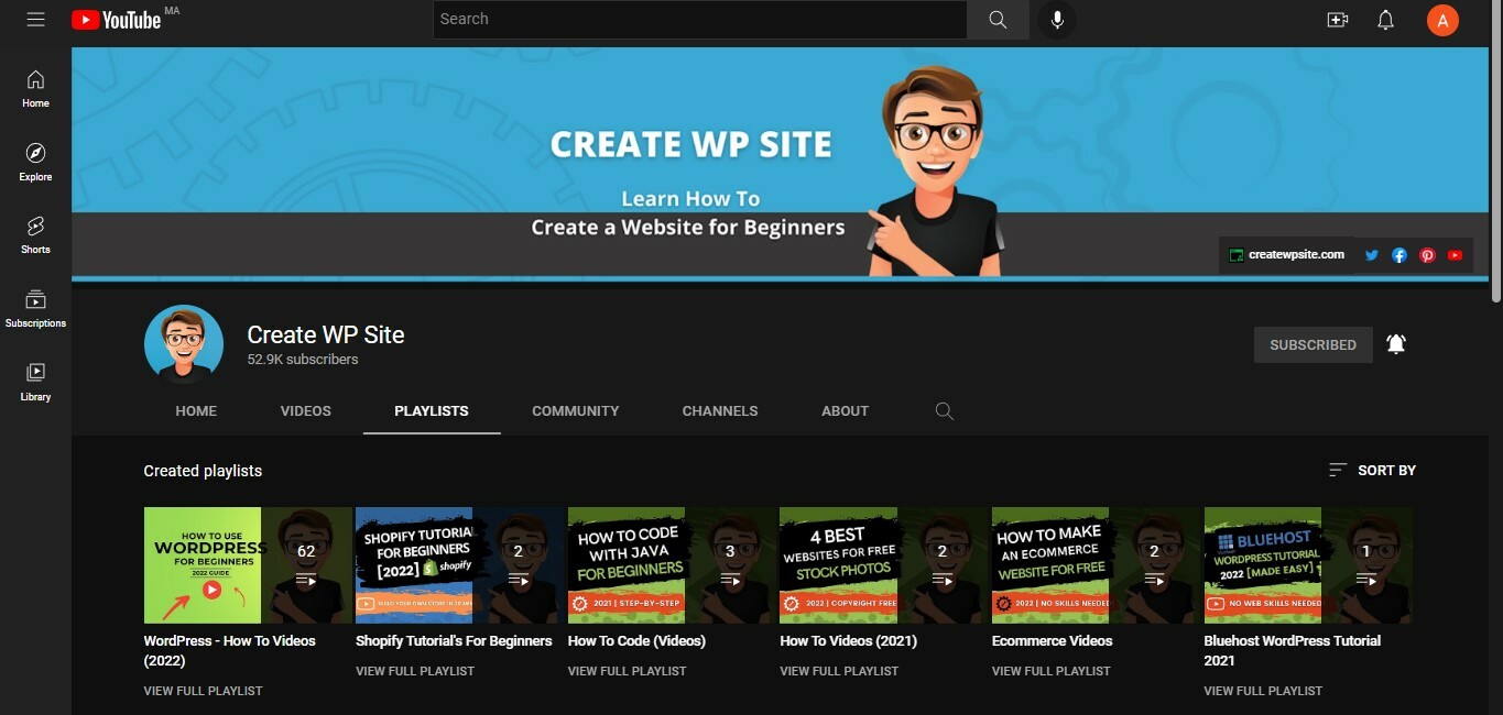 Create WP Site
