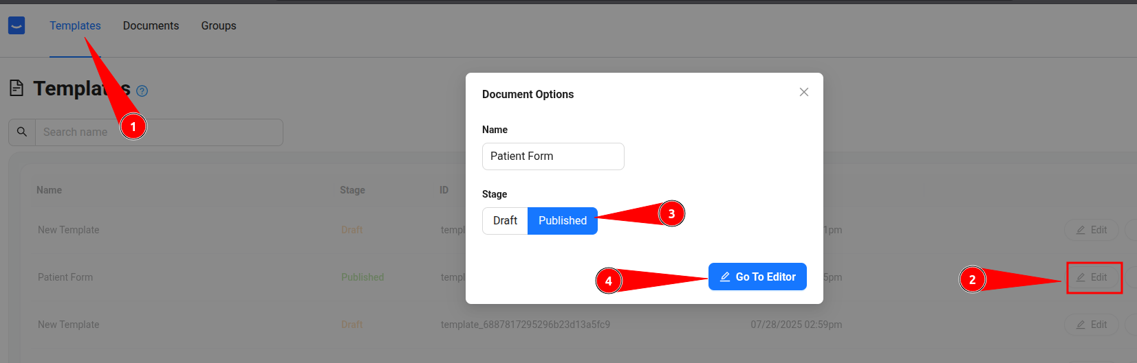 Publish Template