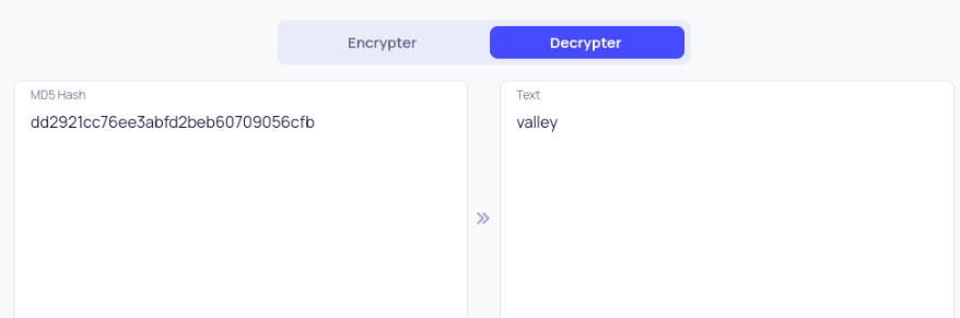 decode md5