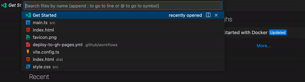 Search Palette