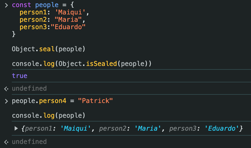 people.person4 = "Patrick"