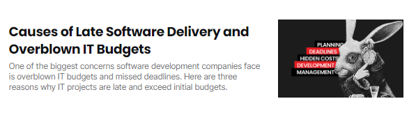 Why it projects are late and exceed budgets