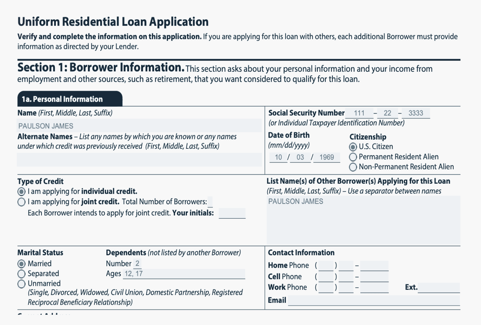 Sample PDF with form elements