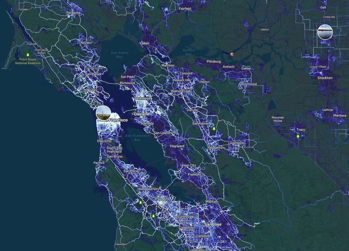 Strava running heatmaps