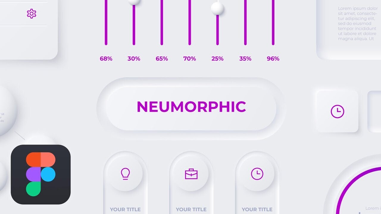 Contoh desain Neumorphism