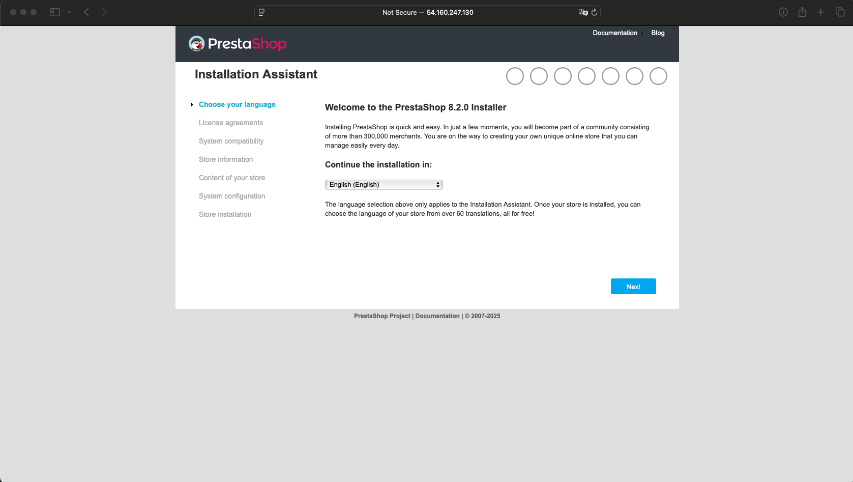 Proceso de instalación 2
