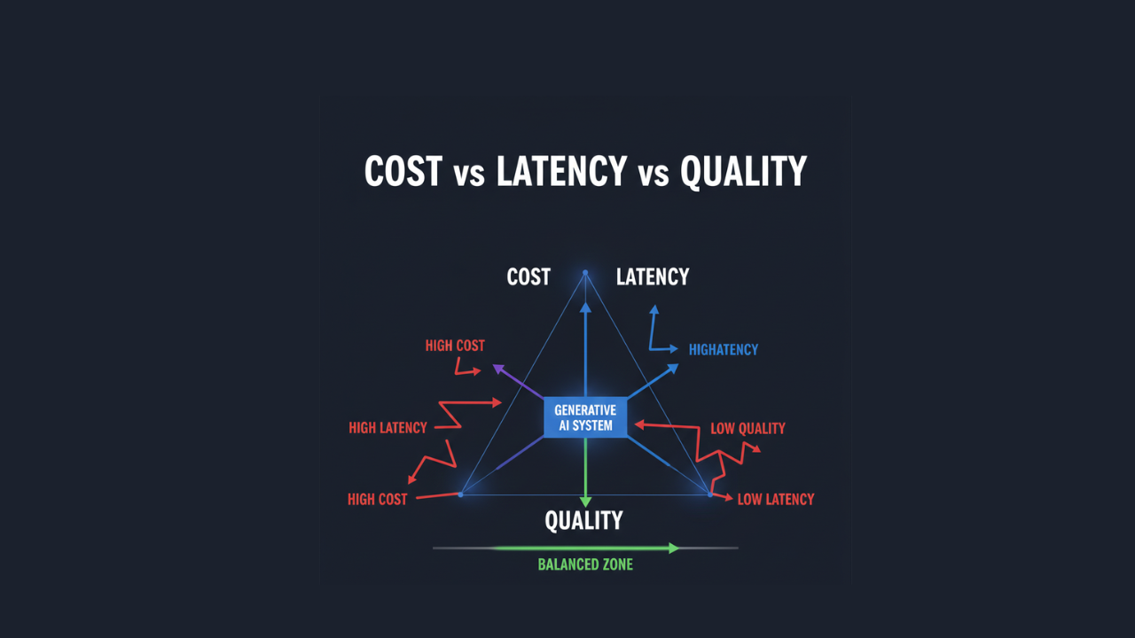 Cover image for “Designing GenAI Systems with Cost–Latency–Quality Trade‑offs”