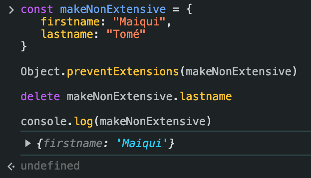 excluindo uma propriedade