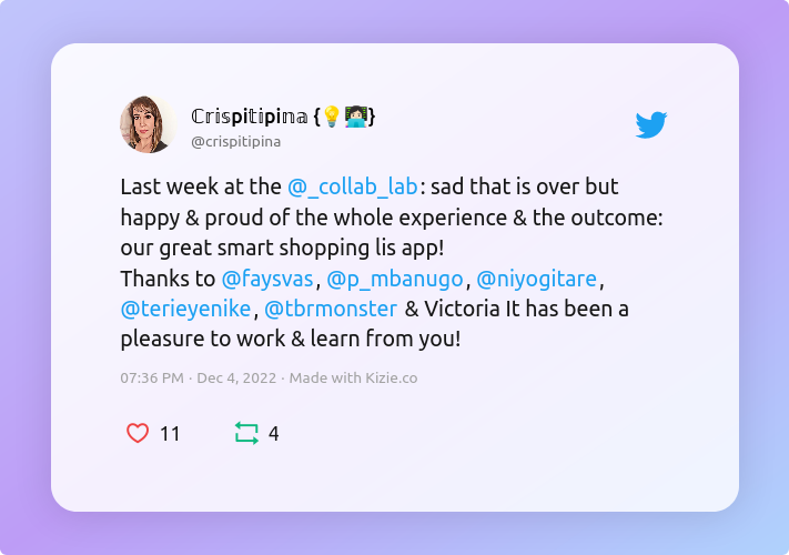 Last week at the Collab Lab