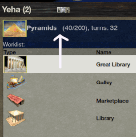 Repurposing building effort in the freeciv game