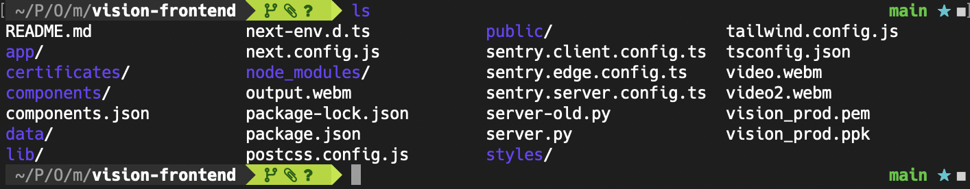 Example of Fish Shell on MacOS