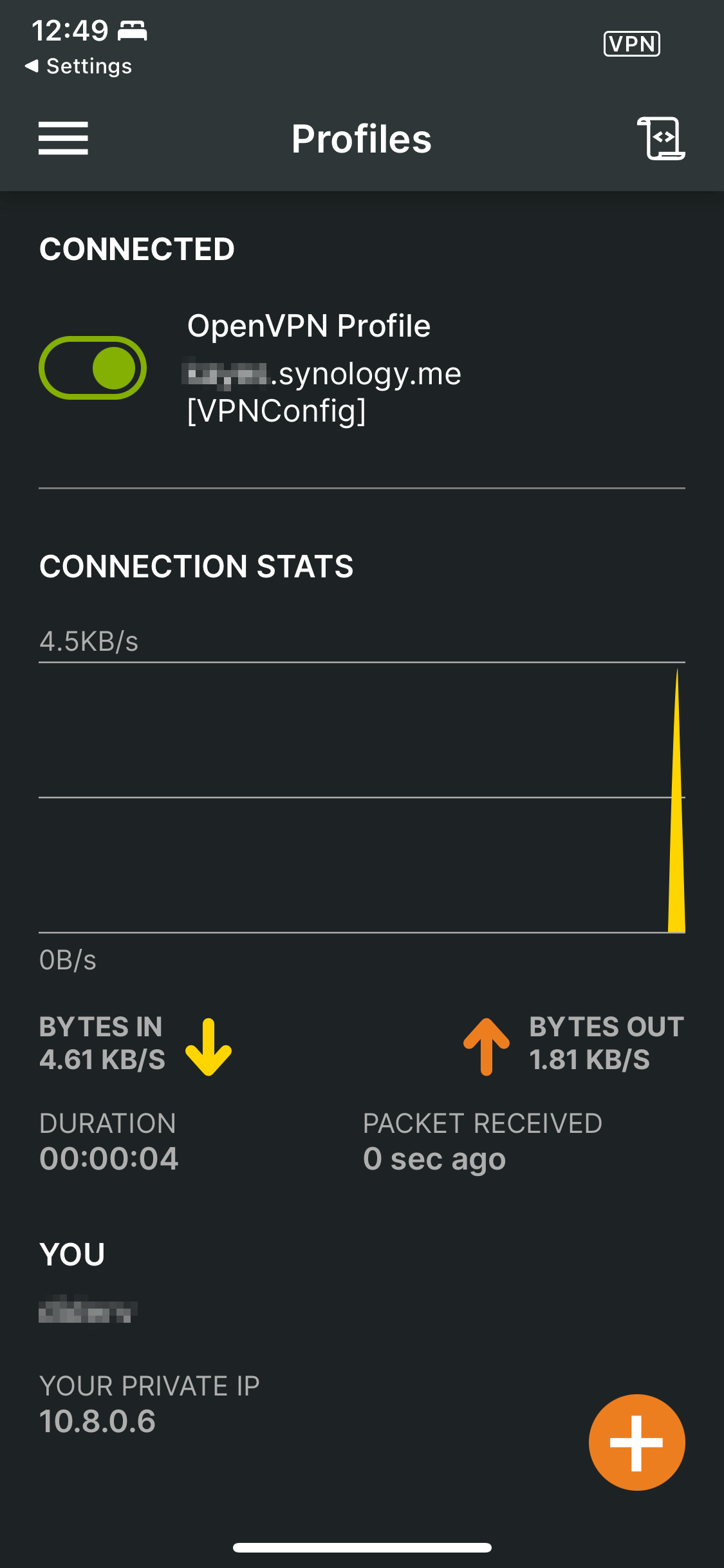 VPN connection established