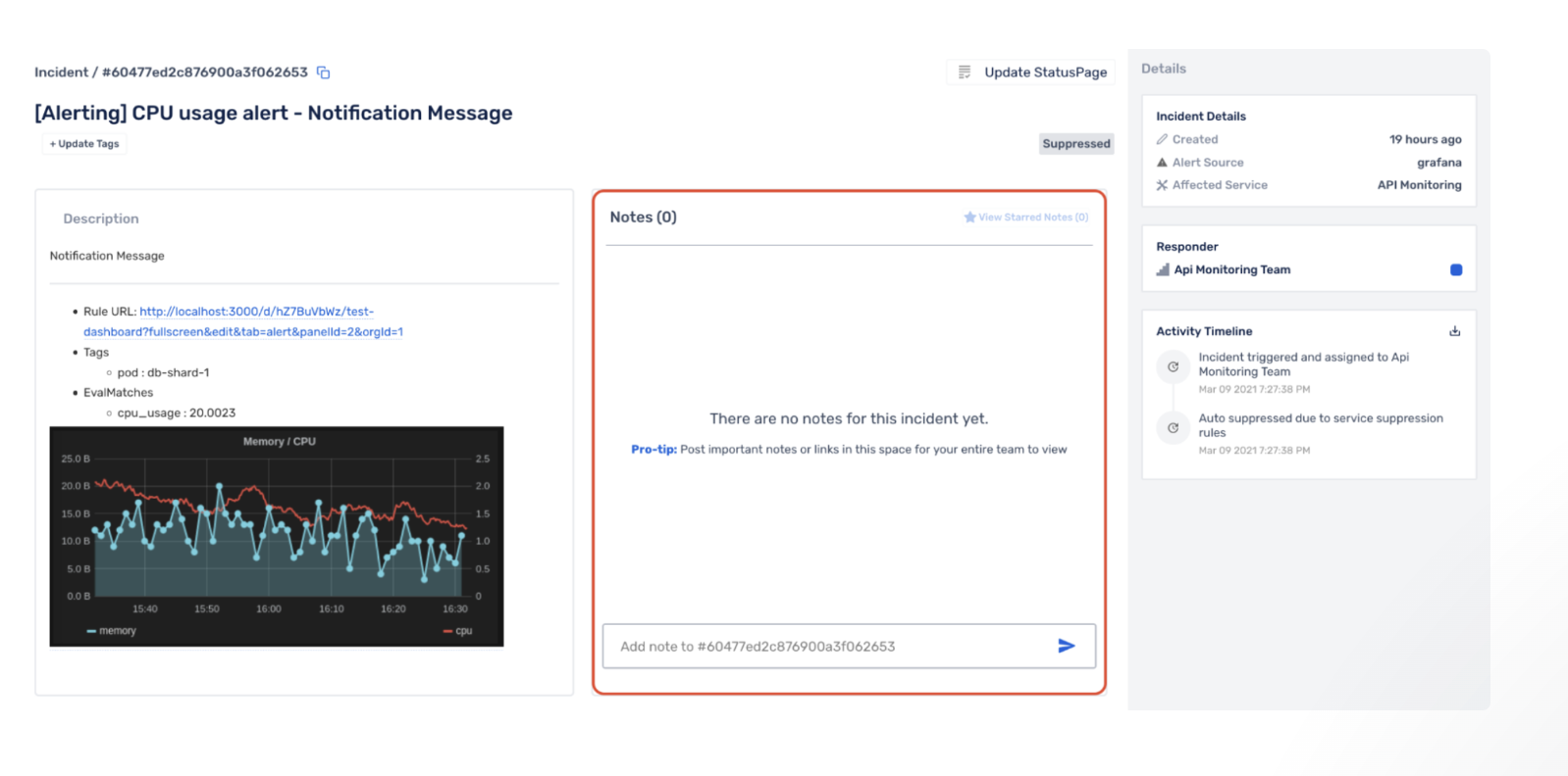 Documentation and post-incident analysis