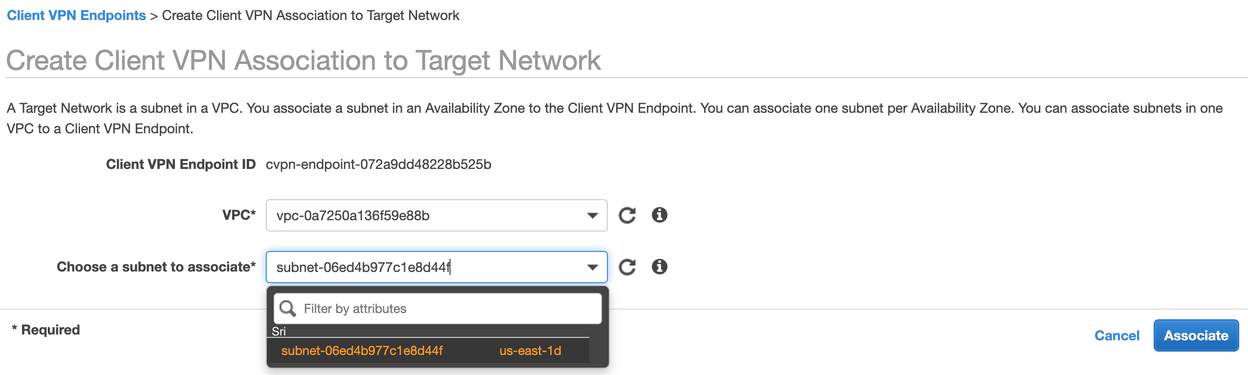 VPNEndpoint-Association