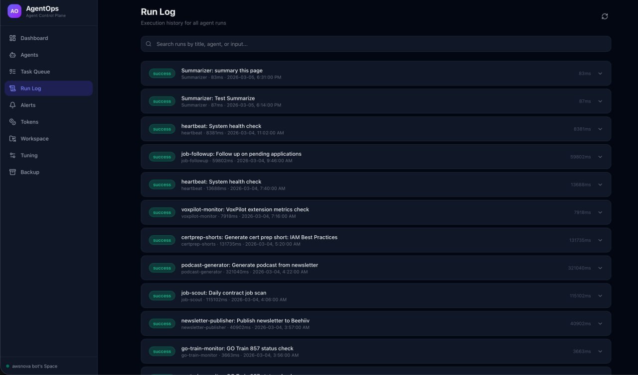 Run Log