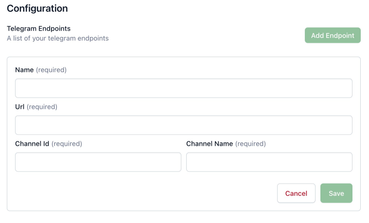 Configuration - Form