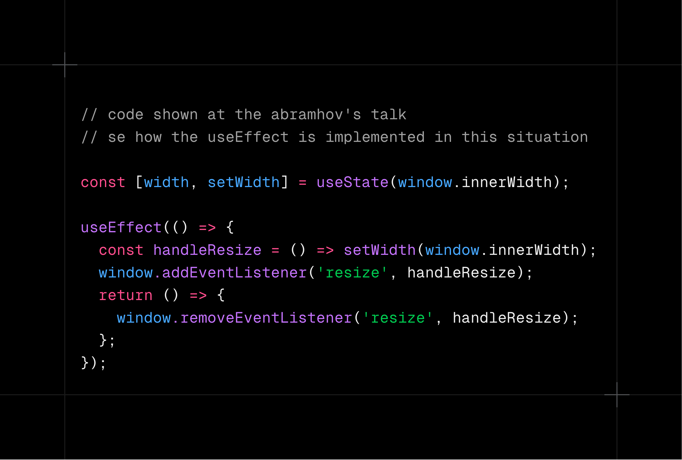 first look at the useEffect