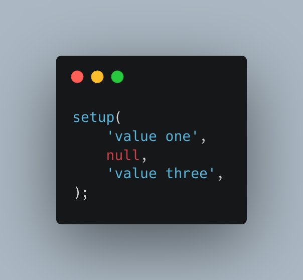 Arguments Old Syntax
