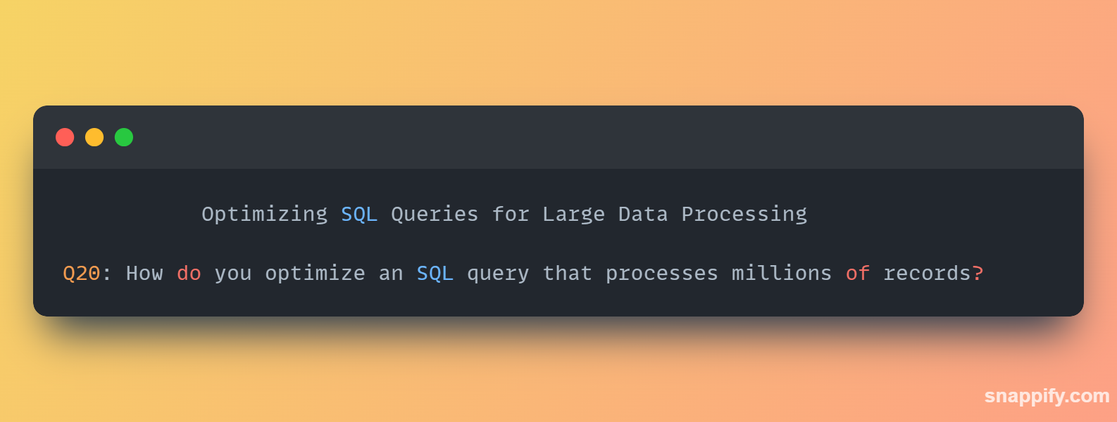 SQL 查詢