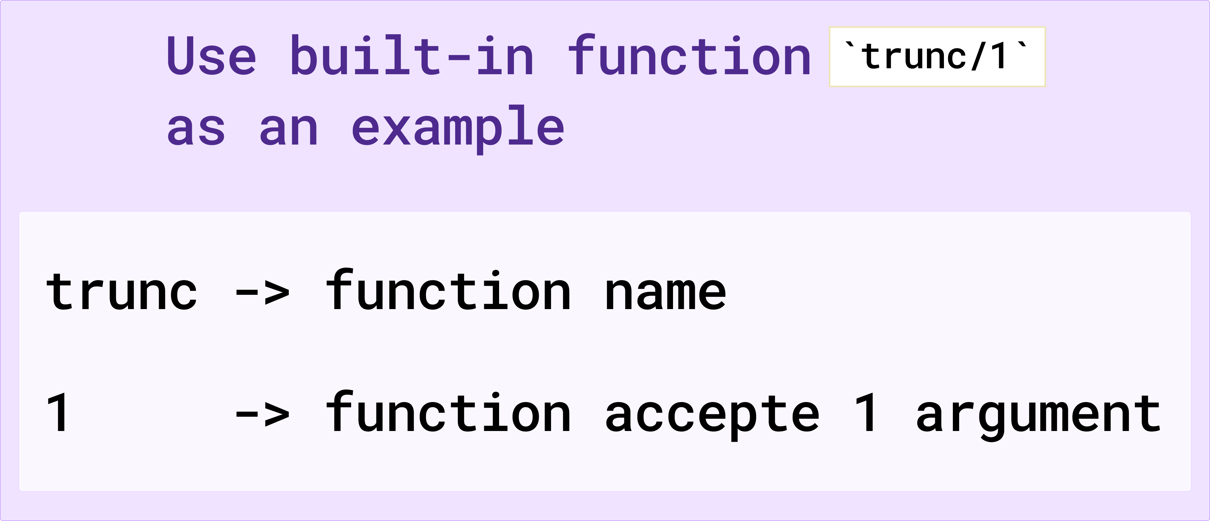 Built-in function example