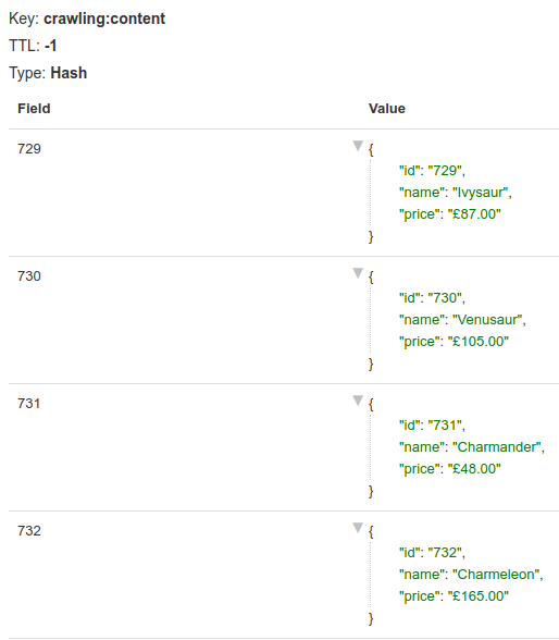Crawler Products, Pokémon