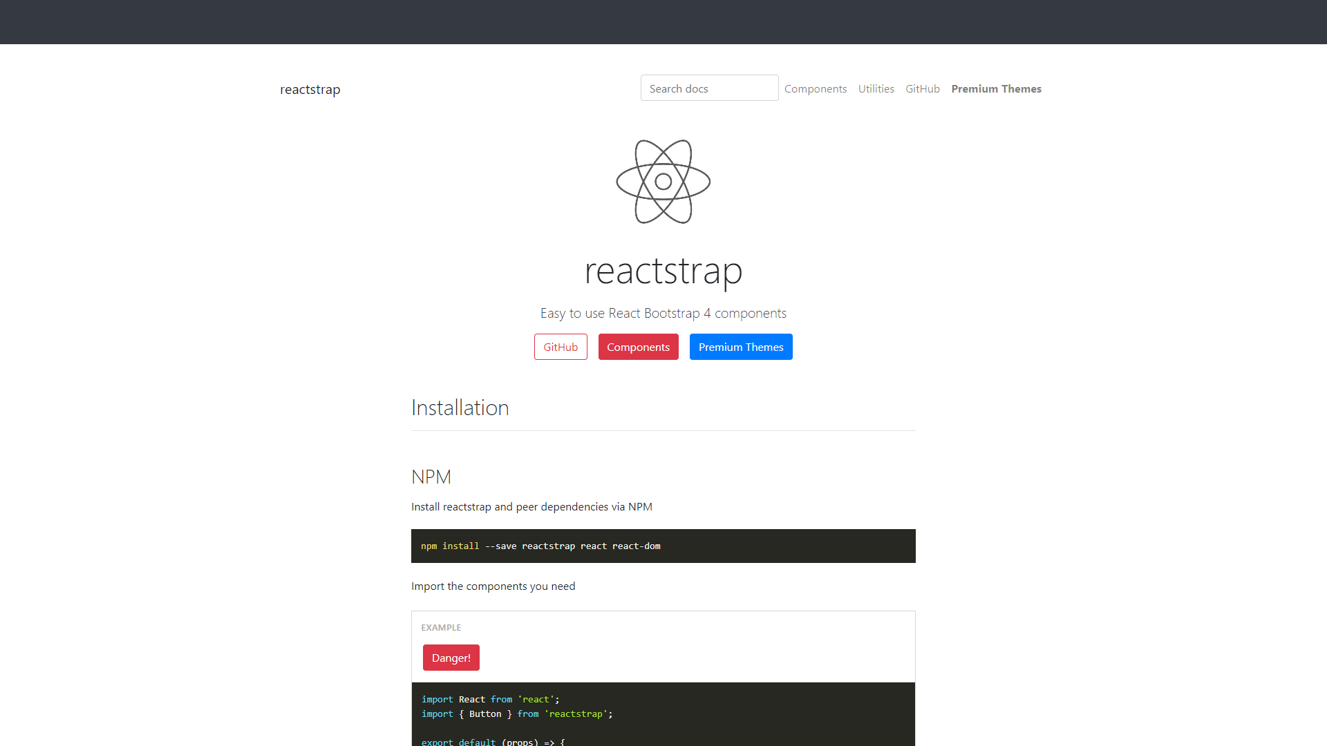 Reactstrap