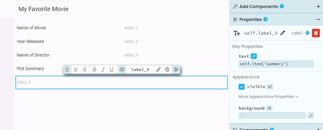 Checking Data Bindings