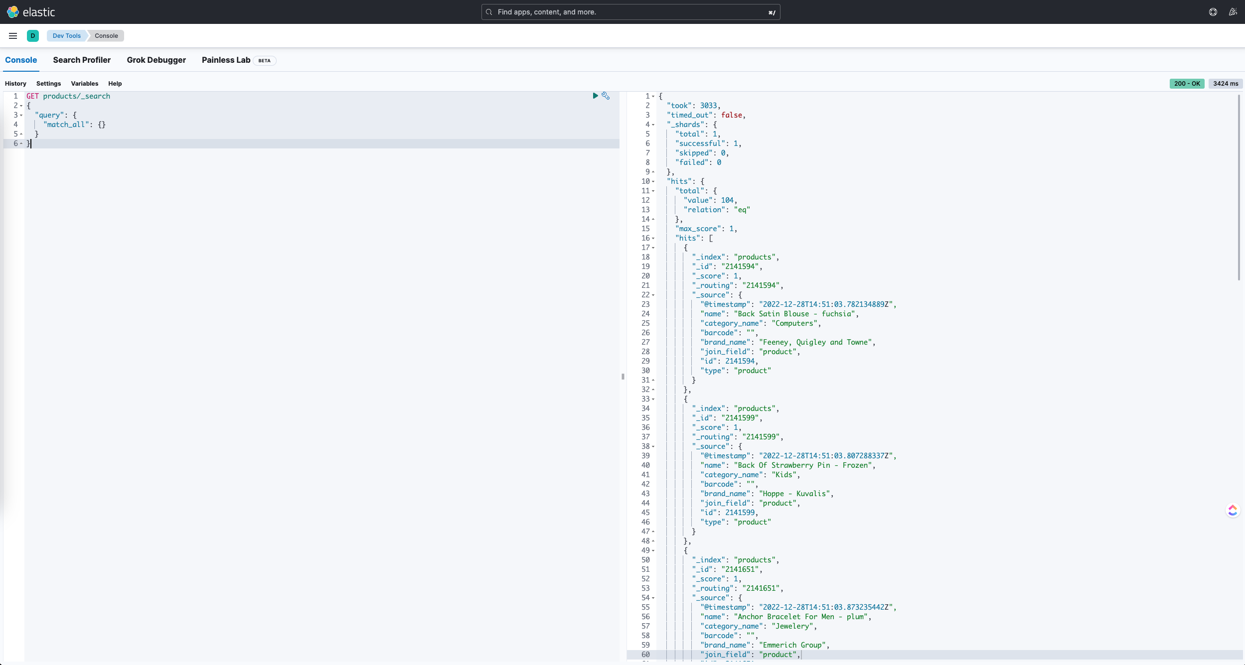 Dev Tools Query Console