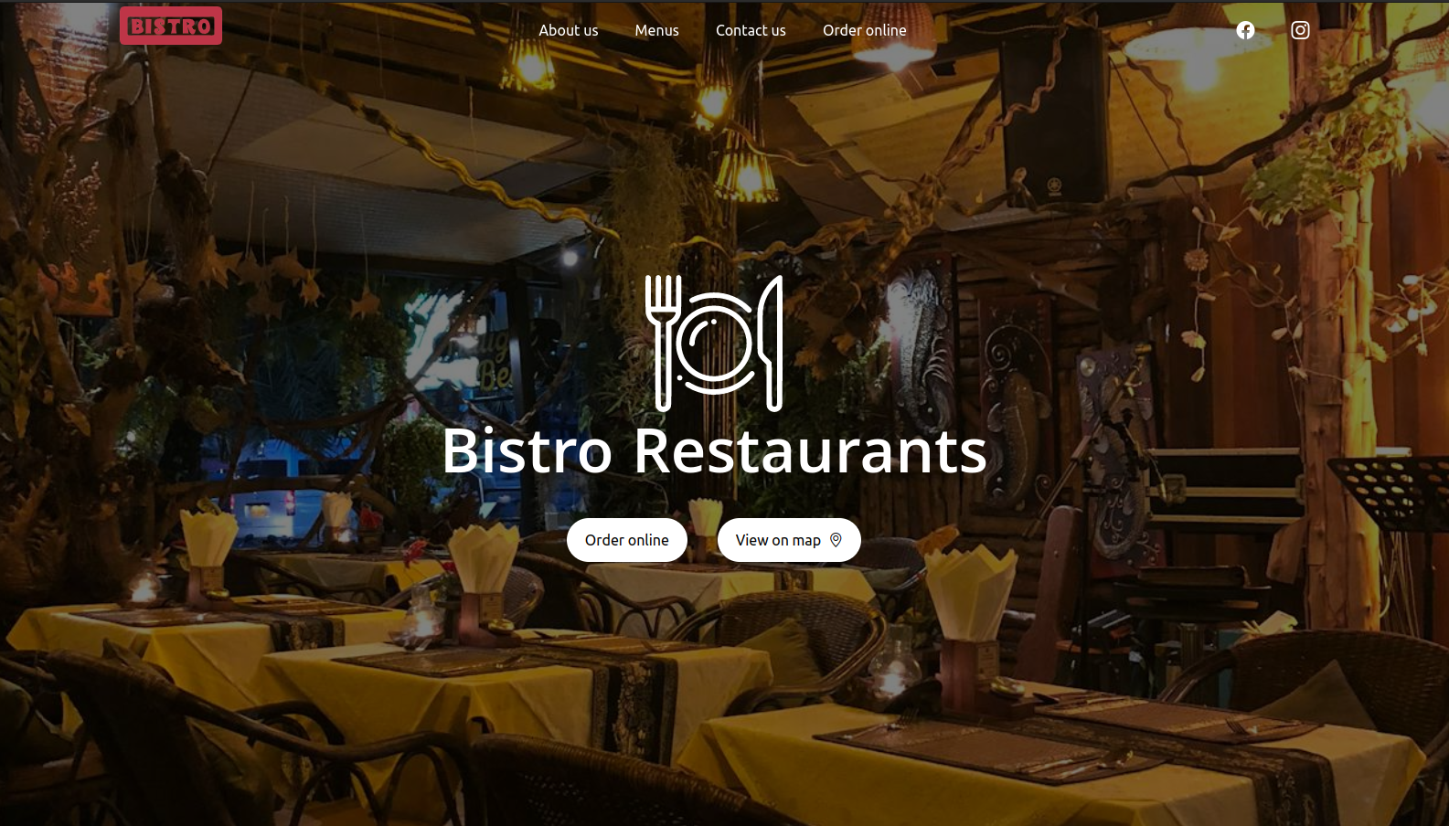 free restaurant landing page